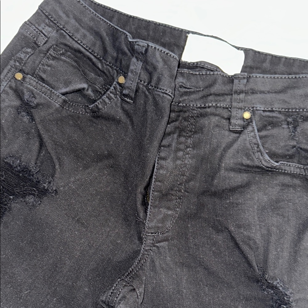 RACHEL Rachel Roy Black Flare Wide Leg Jeans